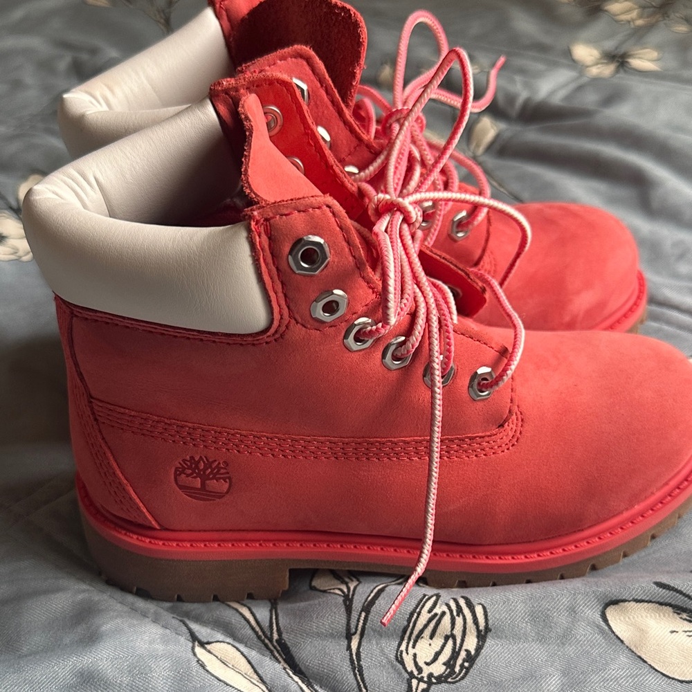 Timberland girls pink boots